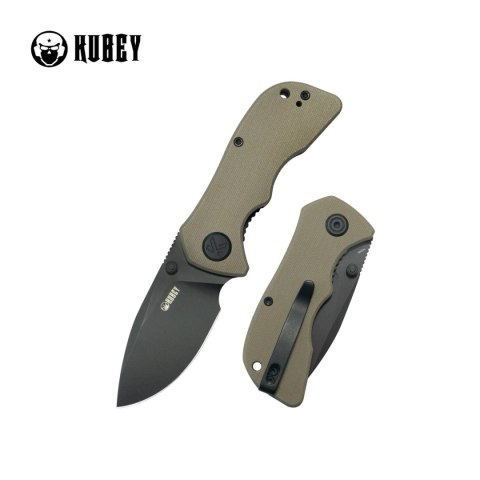 Nóż składany Kubey Karaji Tan G10, Blackwashed 14C28N (KU180Q) Kubey Knife