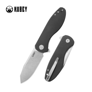 Nóż składany Kubey Master Chief Black Micarta, Beadblasted 14C28N by Keanu Alfaro (KU358K) Kubey Knife
