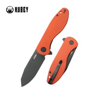 Nóż składany Kubey Master Chief Orange G10, Blackwashed 14C28N by Keanu Alfaro (KU358O) Kubey Knife