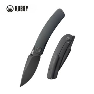 Nóż składany Kubey Momentum Black DLC Titanium, Black DLC M390 by Sherif Manganas (KB386D) Kubey Knife