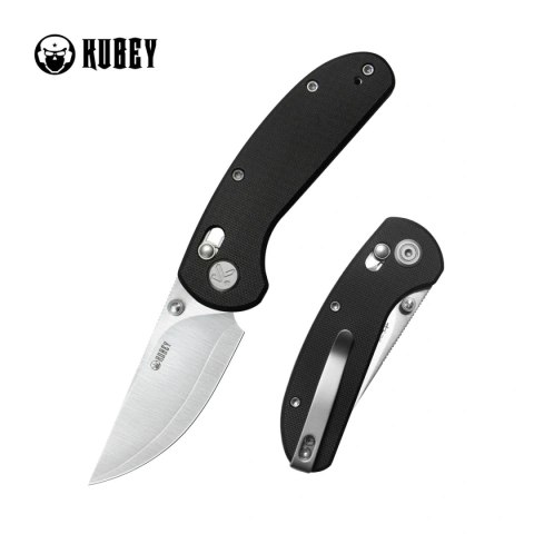 Noż składany Kubey Sparrow Black G10, Satin San Mai AUS-10 (KU449A) Kubey Knife