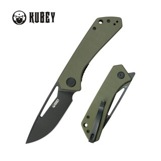 Nóż składany Kubey Thalia Green G10, Blackwashed 14C28N (KU331T) Kubey Knife