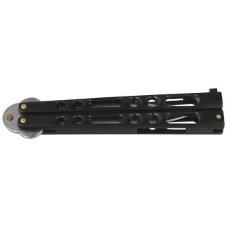 Nóż składany motylek Martinez Albainox Balisong, Black Zamak, Mirror 3Cr13Mov (02053-N) Martinez Albainox