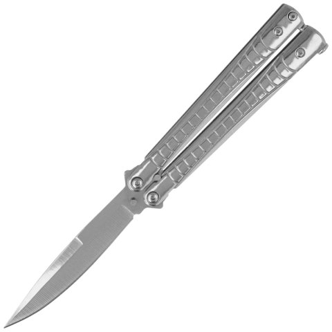 Nóż składany motylek Martinez Albainox Balisong Gray Steel, Satin 3Cr13Mov (02211) Martinez Albainox