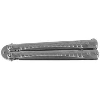 Nóż składany motylek Martinez Albainox Balisong Gray Steel, Satin 3Cr13Mov (02211) Martinez Albainox