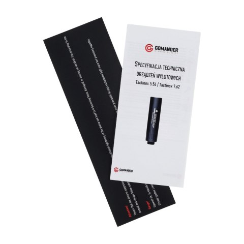 Tłumik do broni Gomander Tactinox DT 7,62 M14x1 Czarny Gomander