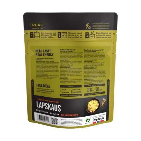 Żywność liofilizowana Real Turmat Field Meal Gulasz z wołowiną i ziemniakami 520 g Real Turmat