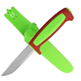 Nóż Mora Basic 511 (C) Ivy Green / Dala Red Polimer, Satin C100S Carbon Morakniv