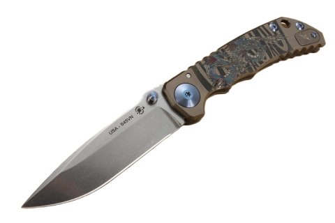 Nóż składany Spartan Blades Harsey Folder ''Dragon'' Bronze Titanium, Stonewashed MagnaCut by William W. Harsey (SF5Dragon) Spartan Blades