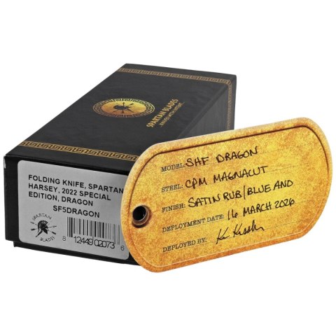 Nóż składany Spartan Blades Harsey Folder ''Dragon'' Bronze Titanium, Stonewashed MagnaCut by William W. Harsey (SF5Dragon) Spartan Blades