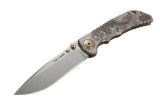 Nóż składany Spartan Blades Harsey Folder ''Koi Fish'' Titanium, Stonewashed MagnaCut Spartan Blades