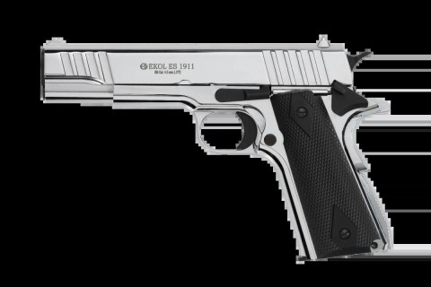 Pistolet wiatrówka Voltran Ekol ES 1911 v2 Shiny 4.5 mm - Blow Back Ekol by Voltran