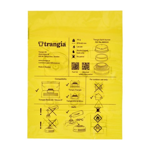 Zestaw naczyń Trangia Stove Mini 28 z palnikiem spirytusowym Trangia