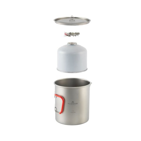 Garnek tytanowy Robens Forge Duo Pot Ultralight 1,3 L - silver Robens