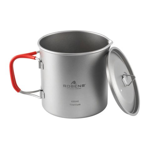 Garnek tytanowy Robens Forge Solo Pot Ultralight 650 ml - silver Robens