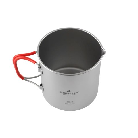 Garnek tytanowy Robens Forge Solo Pot Ultralight 650 ml - silver Robens