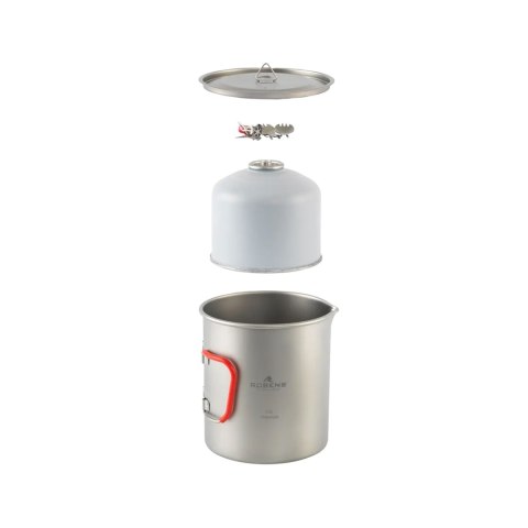 Garnek tytanowy Robens Forge Solo Pot Ultralight 650 ml - silver Robens