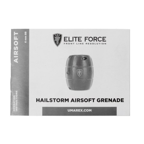 Granat gradowy Elite Force 6 mm czarny Elite Force