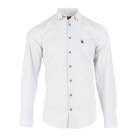 Koszula Tagart Stanford Slim, biało/brązowa Tagart