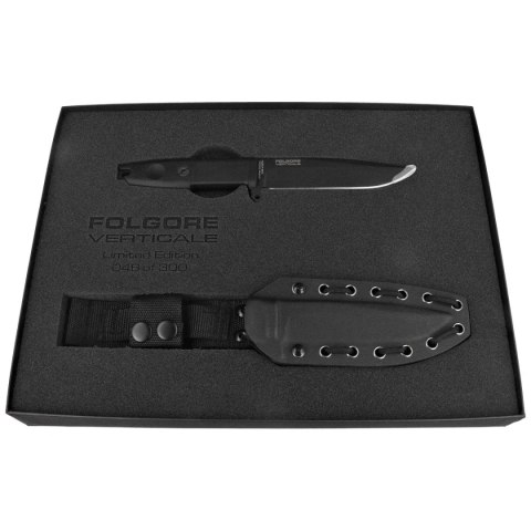 Nóż Extrema Ratio Folgore Verticale LE No 46/300 Black Forprene, Black M390 (04.1000.0202/M3/BLK/BLK) Extrema Ratio