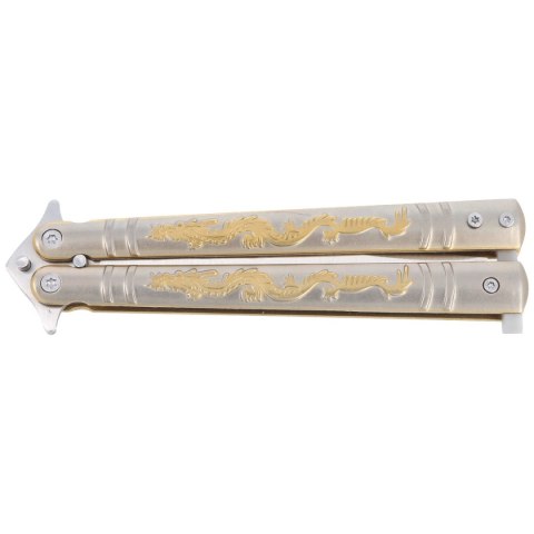 Nóż motylek Martinez Albainox Balisong Dragon Oro (02182) Martinez Albainox
