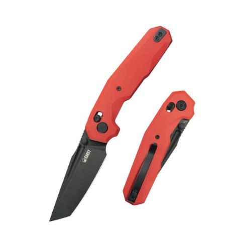 Nóż składany Kubey Carve Red G10, Blackwashed 14C28N (KU237D) Kubey Knife