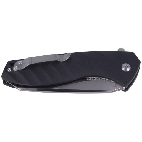 Nóż składany Kubey Hellfire Black G10, Satin D2 (KB075) Kubey Knife