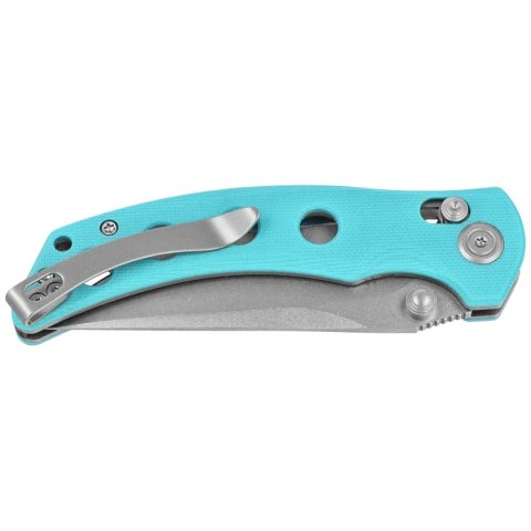 Nóż składany Kubey Hound Light Blue G10, Stonewashed 14C28N by Maksim Tkachuk (KU172C) Kubey Knife