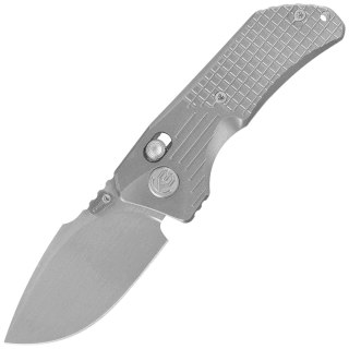 Nóż składany Kubey KB Knives Jarpen Frag Pattern Grey Titanium, Hand Rubbed Satin CPM S90V by Kot Knives (KB415A) Kubey Knife