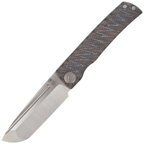 Nóż składany Kubey KB Knives Mosquito Flame Titanium, Satin M390 by Dudnik Design (KB409B) Kubey Knife