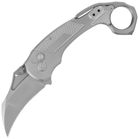 Nóż składany Kubey KB Knives Tactical Toucan Grey Titanium, Sandblasted CPM 20CV by Jake Hoback (KB463A) Kubey Knife