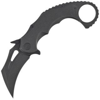 Nóż składany Kubey KB Wrath Karambit Black Titanium, Black PVD Stonewashed M390 by MUZI Design (KB271C) Kubey Knife
