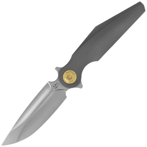 Nóż składany Rike Knife Viper 3 Dark Gray Titanium, Beadblasted M398 by Richard Wu (RK-Viper 3-DG) RikeKnife Co. Ltd.