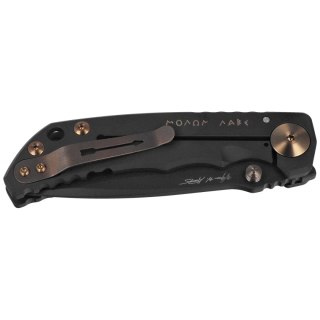 Nóż składany Spartan Blades Harsey Folder ''Gold Logo'' Titanium, Black PVD MagnaCut Spartan Blades