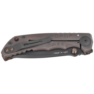 Nóż składany Spartan Blades Harsey Folder ''Spartan Battle'' Titanium, Black PVD MagnaCut Spartan Blades