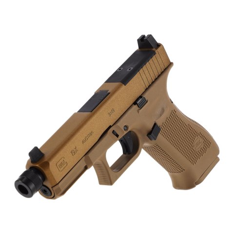 Pistolet wiatrówka Glock 19X blowback 4,5 mm coyote BB CO2 Glock