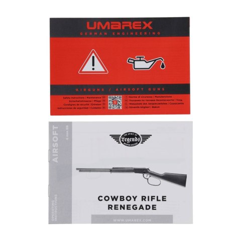 Replika karabinek Legends Cowboy Rifle Renegade 6 mm czarna Legends