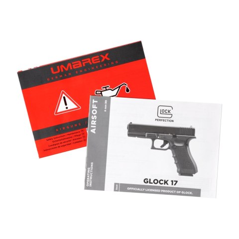 Zestaw replika pistolet ASG Glock 17 gen 4. 6 mm / 2 magazynki Glock