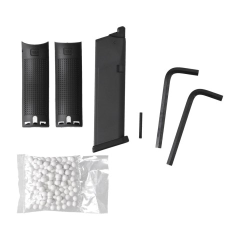 Zestaw replika pistolet ASG Glock 17 gen 4. 6 mm / 2 magazynki Glock