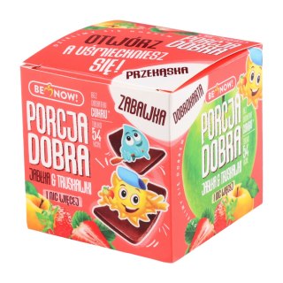 Kostka Porcja Dobra z niespodzianką jabłkowo-truskawkowa Porcja Dobra