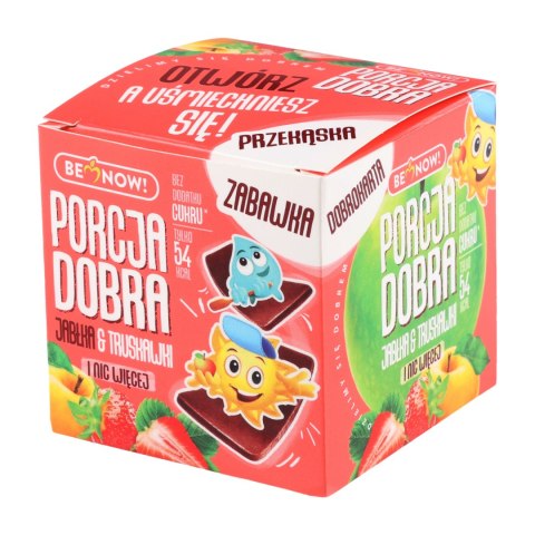 Kostka Porcja Dobra z niespodzianką jabłkowo-truskawkowa Porcja Dobra