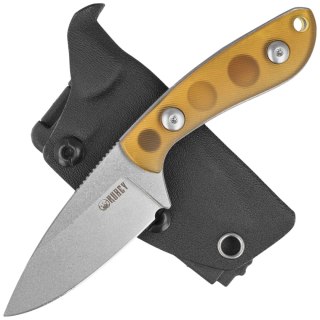 Noż Kubey Bloom Yellow Ultem, Beadblasted 14C28N by Scott Halpern (KU411C) Kubey Knife