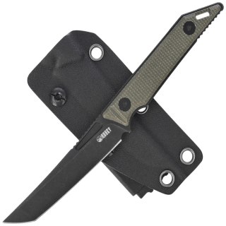 Nóż Kubey Goliath Green Micarta, Blackwashed 14C28N by Jake Hoback (KU430F) Kubey Knife