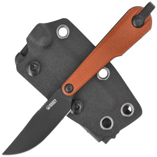 Nóż Kubey YAG DP Brown Micarta, Blackwashed 14C28N by Ostap Hel (KU451C) Kubey Knife