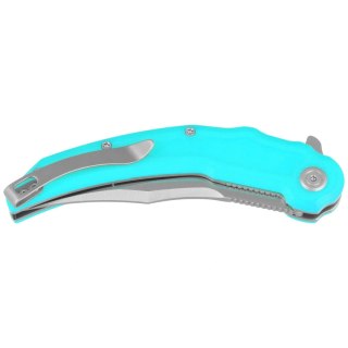 Nóż składany Kubey Crest Light Blue G10, Satin 14C28N by Yuze Zhong (KU346B) Kubey Knife