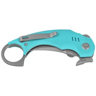 Nóż składany Kubey Jaw Pikal Light Blue G10, Beadblasted 14C28N by MUZI Design (KU440B) Kubey Knife