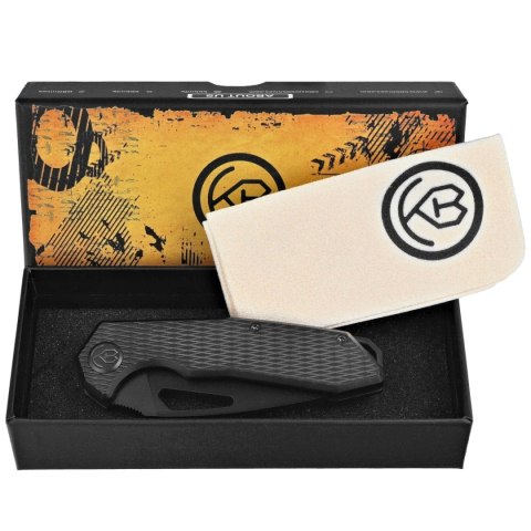 Nóż składany Kubey KB Coeus Black DLC Titanium, Black DLC M390 (KB286E) Kubey Knife