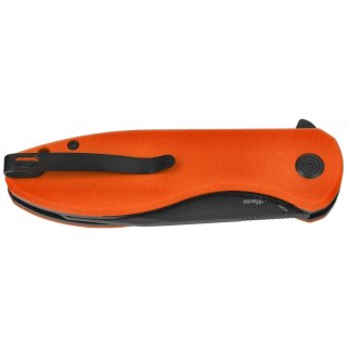 Nóż składany Kubey Master Chief Orange G10, Blackwashed 14C28N by Keanu Alfaro (KU358O) Kubey Knife