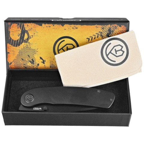 Nóż składany Kubey Momentum Black DLC Titanium, Black DLC M390 by Sherif Manganas (KB386D) Kubey Knife
