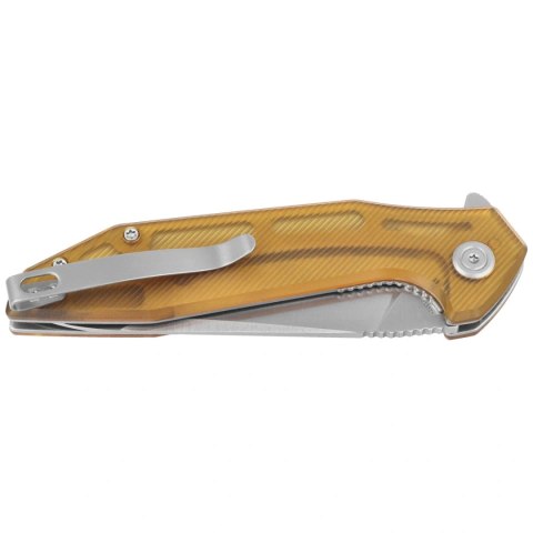 Nóż składany Kubey Nova KU117N, Yellow Ultem, Satin 14C28N Kubey Knife